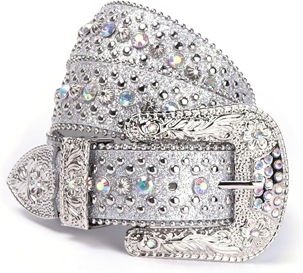 Unisex Gothic Crystal Diamond Halloween Belt