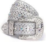 Unisex Gothic Crystal Diamond Halloween Belt