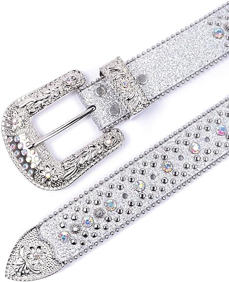 Unisex Gothic Crystal Diamond Halloween Belt