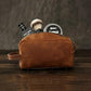 Handcrafted Full Grain Leather Dopp Kit - Cotton Lined