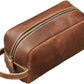 Handcrafted Full Grain Leather Dopp Kit - Cotton Lined