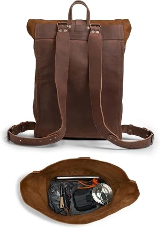 Handmade Full Grain Leather Classic Rucksack