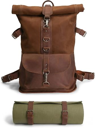Handmade Full Grain Leather Classic Rucksack