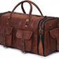 Men's Handmade Genuine Leather Overnight Duffel - 24