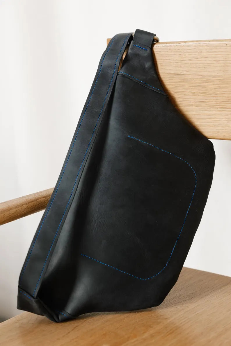 Men's Leather Belt Bag - Waist Fanny Pack