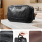 Men's High-Gloss Medium Leather Toiletry Bag