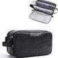 Men's High-Gloss Medium Leather Toiletry Bag