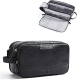 Men's High-Gloss Medium Leather Toiletry Bag