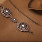 Silver Gold Embossed Concho Belt - Western Chain Belt