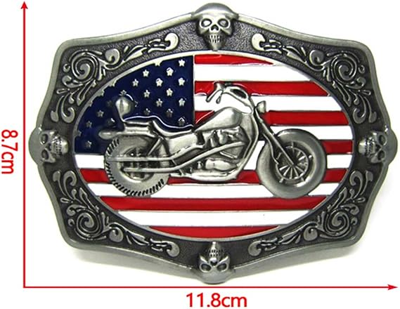 American Eagle Flag Belt Buckle – Motorcyclist Hero Style