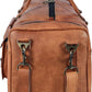 Men's Large 32" Full Grain Leather Holdall Duffel Bag