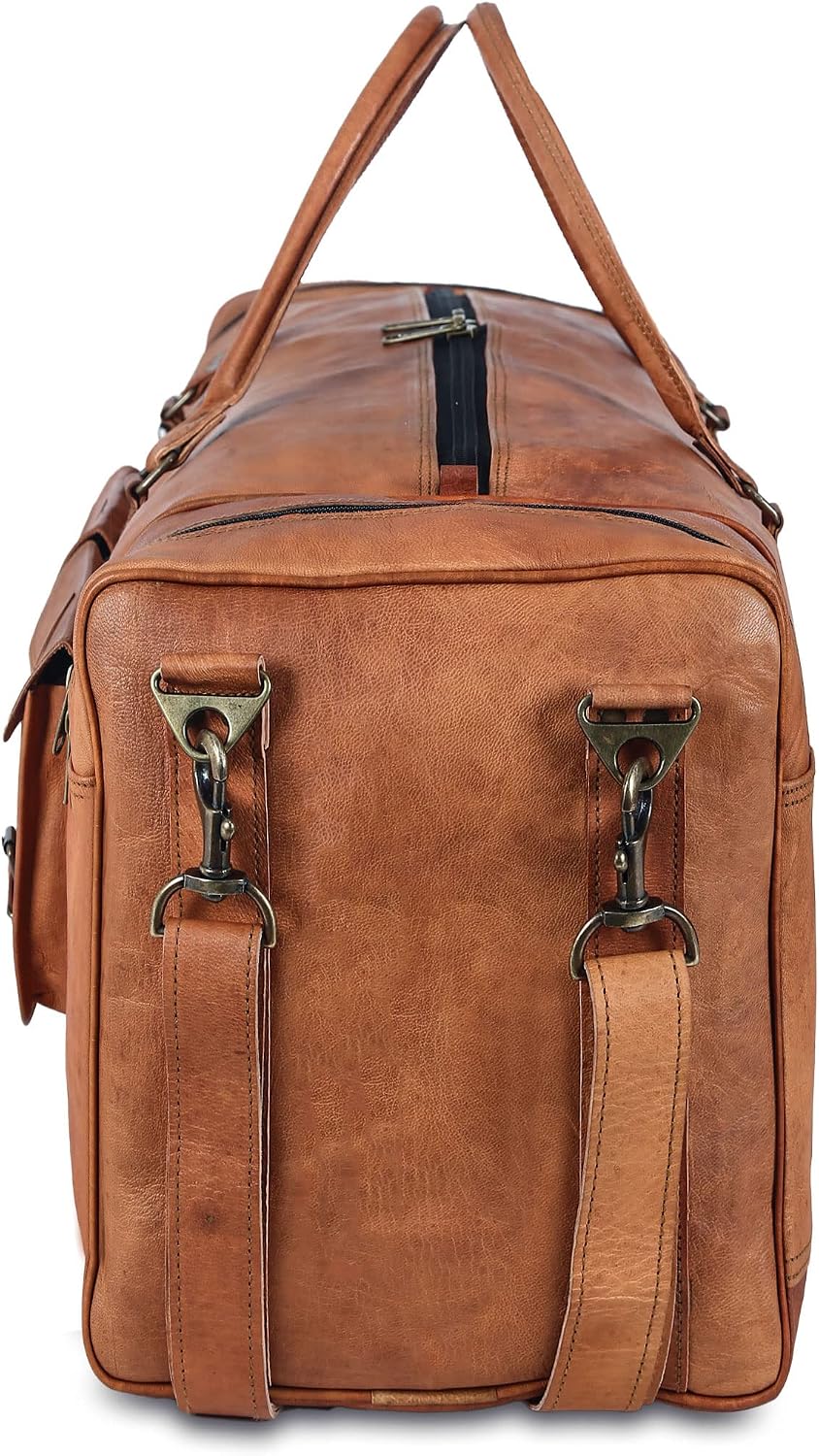 Men's Large 32" Full Grain Leather Holdall Duffel Bag