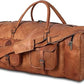 Men's Large 32" Full Grain Leather Holdall Duffel Bag