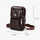Men's Genuine Cowhide Phone Crossbody Pouch