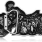 Skull Rider Motorcycle Belt Buckle - Biker Punk Style