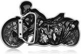 Skull Rider Motorcycle Belt Buckle - Biker Punk Style