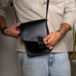 Men's Small Phone Crossbody Messenger Bag - Full Grain