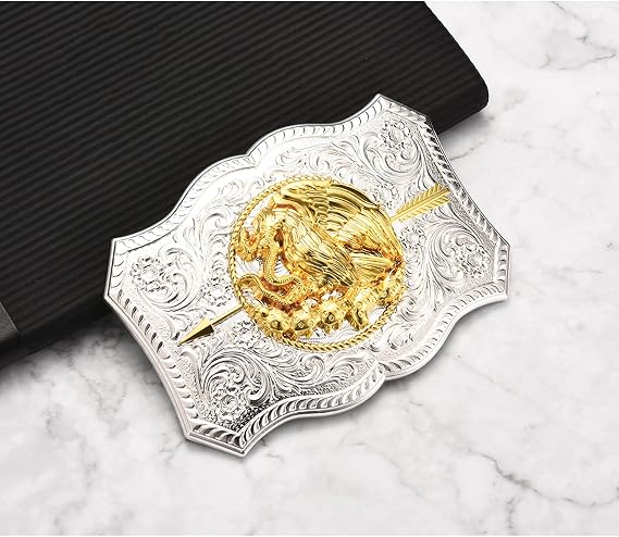 Soaring Eagle Snake Vintage Belt Buckle – Bold Rodeo Style