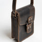 Men's Small Phone Crossbody Messenger Bag - Full Grain