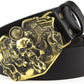 Handmade Solid Brass Biker Buckle – Motorcycle & Skull