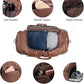 Oversized Waterproof Leather Weekender - Shoe Pouch