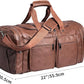 Oversized Waterproof Leather Weekender - Shoe Pouch