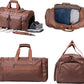 Oversized Waterproof Leather Weekender - Shoe Pouch