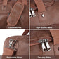 Oversized Waterproof Leather Weekender - Shoe Pouch