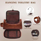 Personalized Hook Leather Toiletry Bag - Engraved