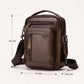 Men's Vintage Leather Messenger Crossbody Pouch