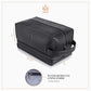 Men's Rigid-Wall Waterproof Leather Shave Kit