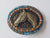 Men's Western Horse Head Belt Buckle with Turquoise Stone - Brass Finish