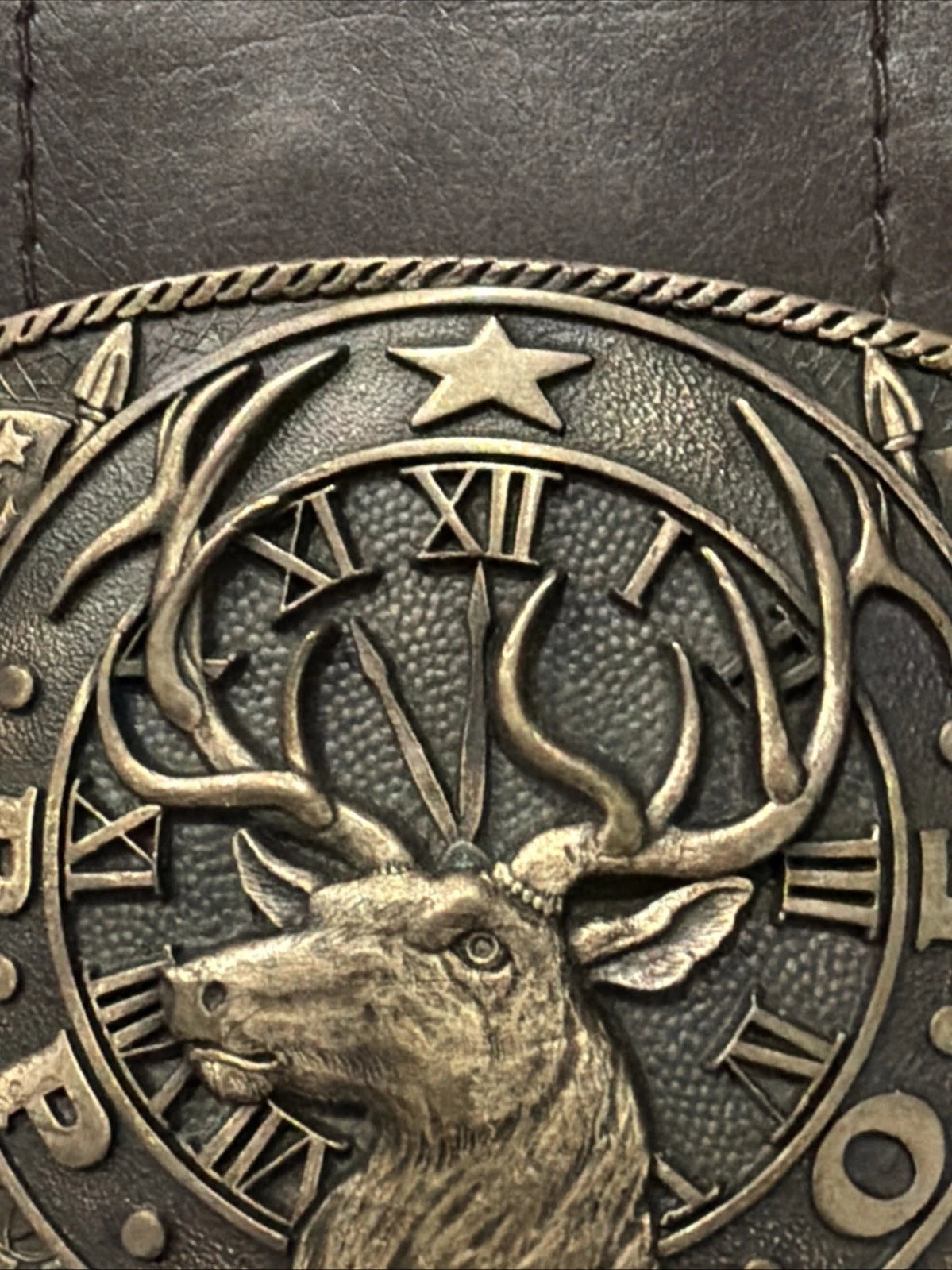 Fraternal Order of the Elks Brass Belt Buckle