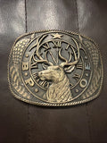 Fraternal Order of the Elks Brass Belt Buckle