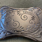 Wide Flower Filigree Engraved Western Belt Buckle