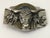 Men's Western Cowboy Belt Buckle - Texas Bull & Horse, Silver Metal