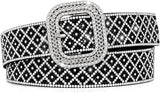 Women's Slim Rhinestone Statement Belt – 0.85