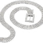 Women's Slim Sparkly Rhinestone Hook Belt