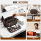Men's Structured Dark Brown Leather Grooming Organizer