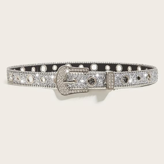 Women's Studded Rhinestone Western Cowgirl Belt
