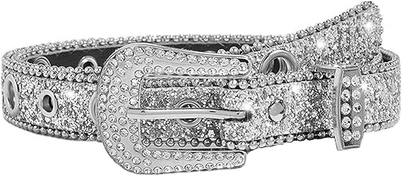 Women's Studded Rhinestone Western Cowgirl Belt
