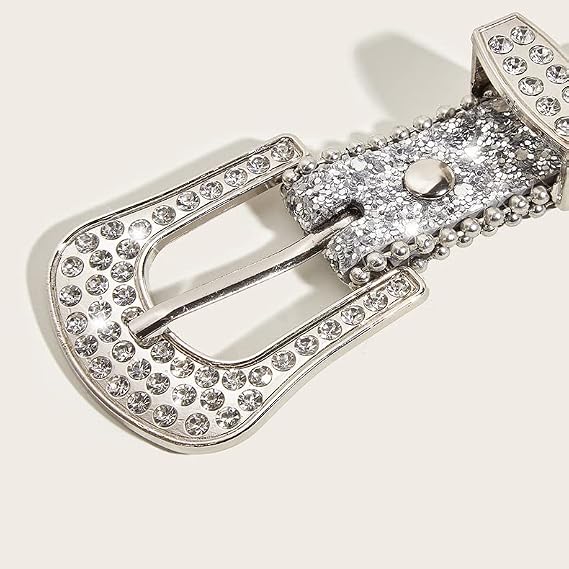 Women's Studded Rhinestone Western Cowgirl Belt