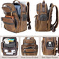 Men's Thick Cowhide Leather Travel Daypack – 15.6