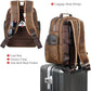 Men's Thick Cowhide Leather Travel Daypack – 15.6