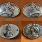 Engraved Replacement Belt Buckle - Skull & Western Motifs