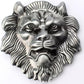 Vintage Silver Lion Head 3D Belt Buckle – Biker Punk
