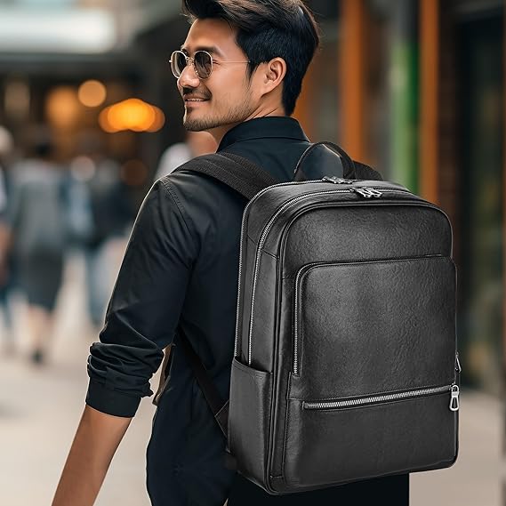 Men's Waterproof Cowhide Executive Backpack – 17