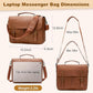 Men's Waterproof Leather Messenger Bag – Magnetic Clasp