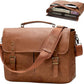 Men's Waterproof Leather Messenger Bag – Magnetic Clasp