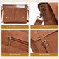 Men's Waterproof Leather Messenger Bag – Magnetic Clasp
